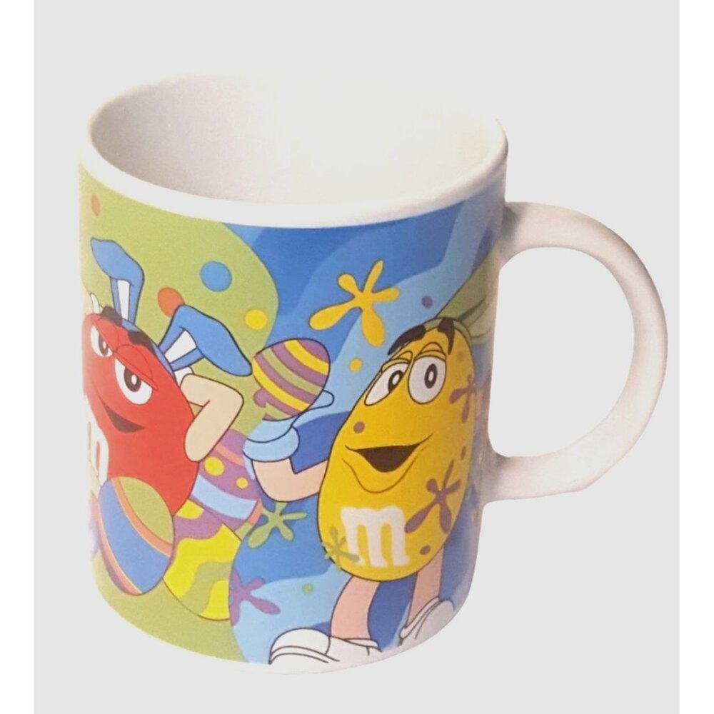 M&M Candy Tea Coffee‎ Mug Cup Easter Egg Mars Galerie Ceramic